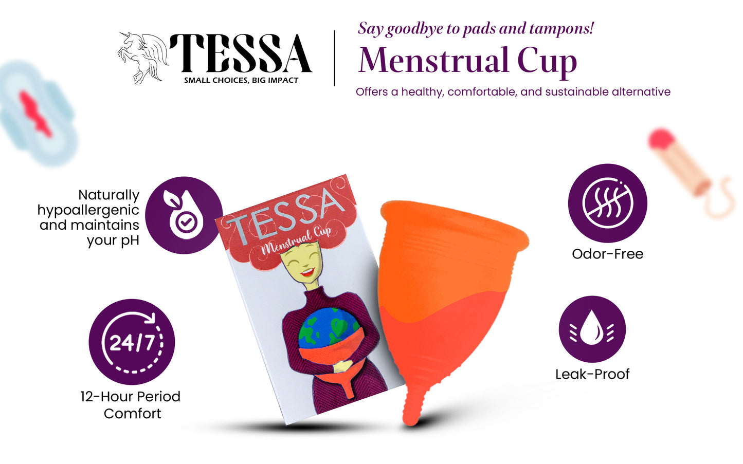 Tessa Menstrual Cup - Medium