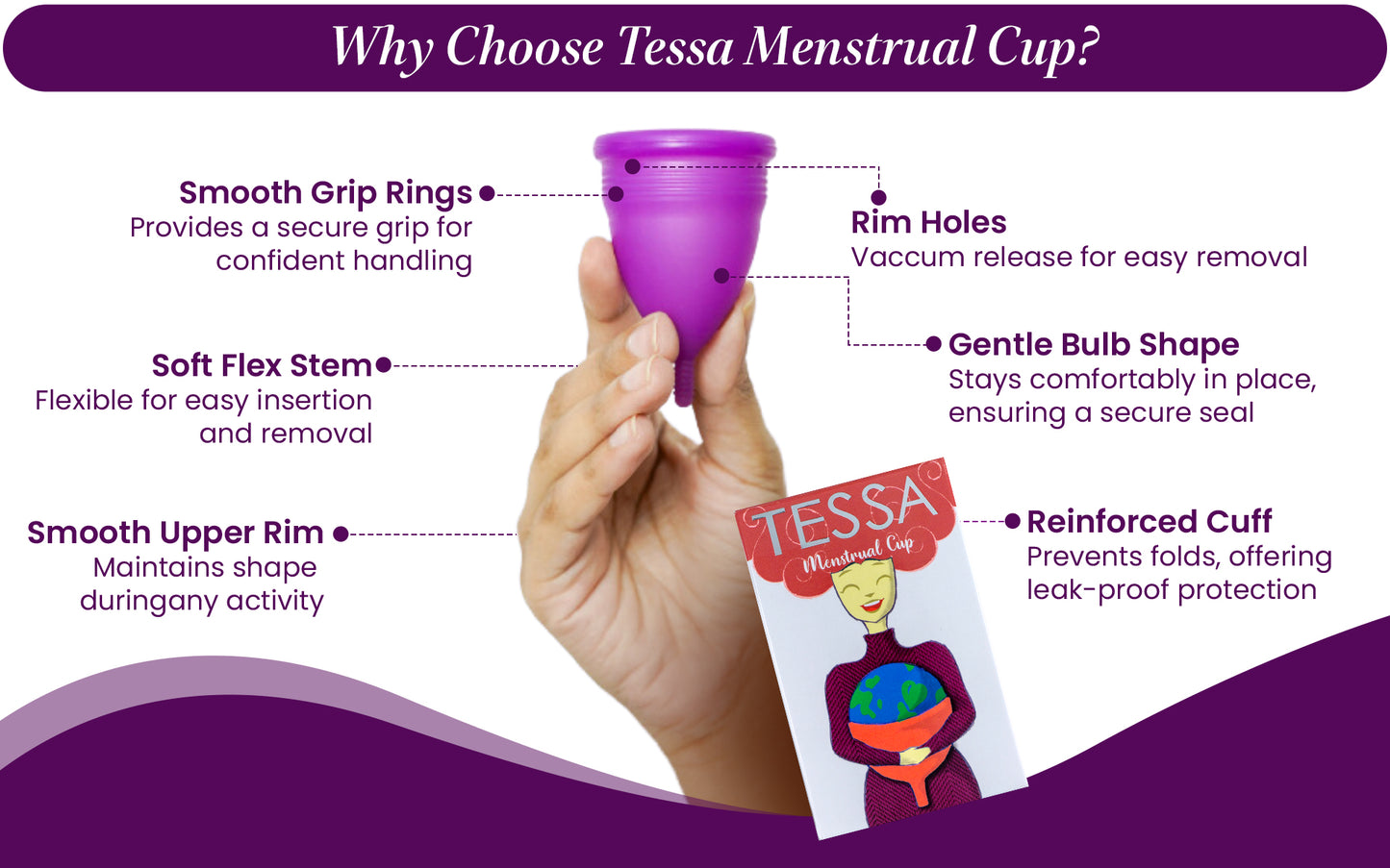 Tessa Menstrual Cup - Large